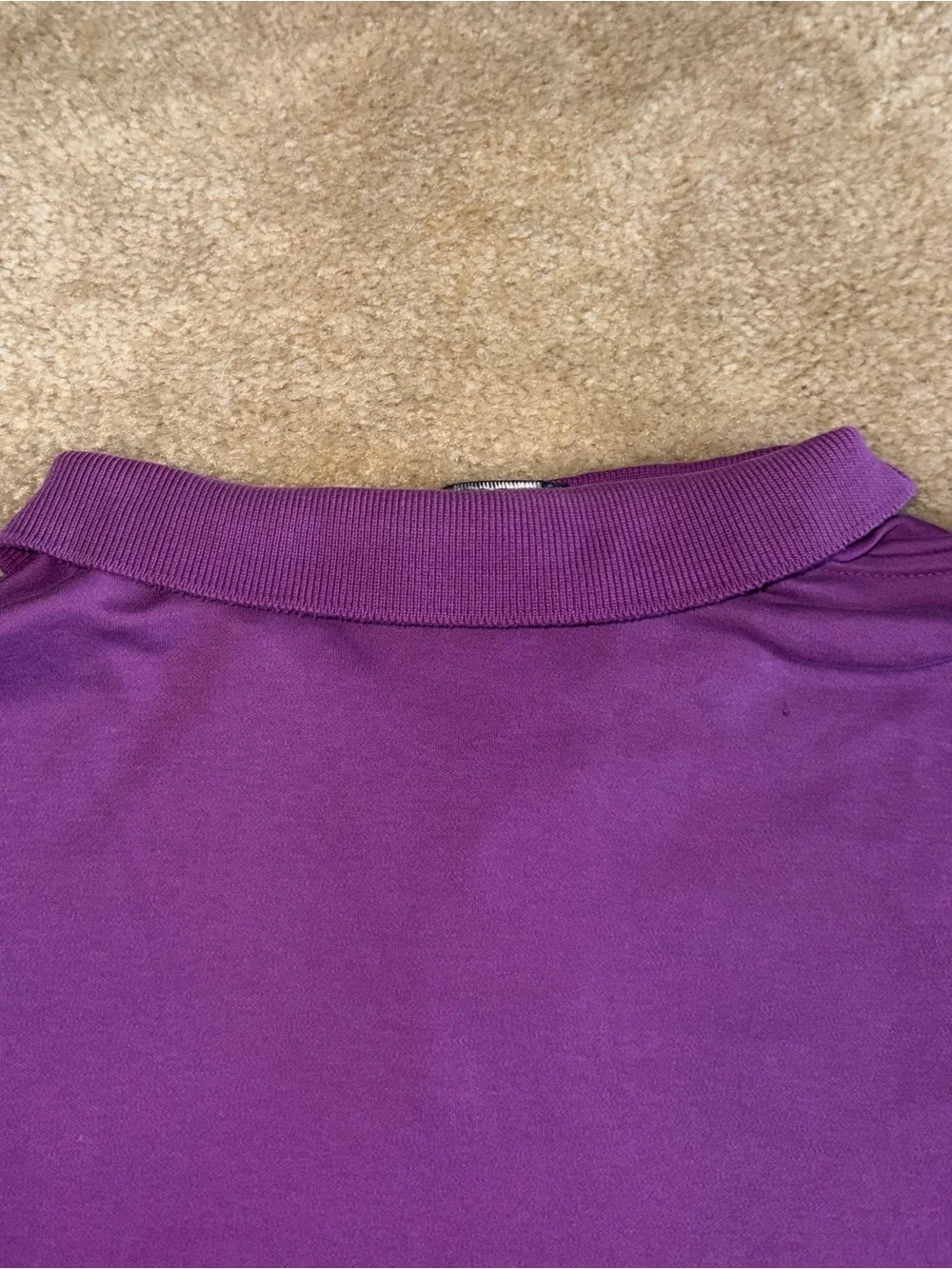 VTG Polo Ralph Lauren Purple Pique Polo Shirt XXL Made in USA